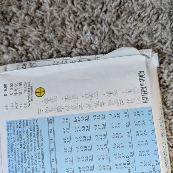 Butterick Pattern - Picture 3 of 4